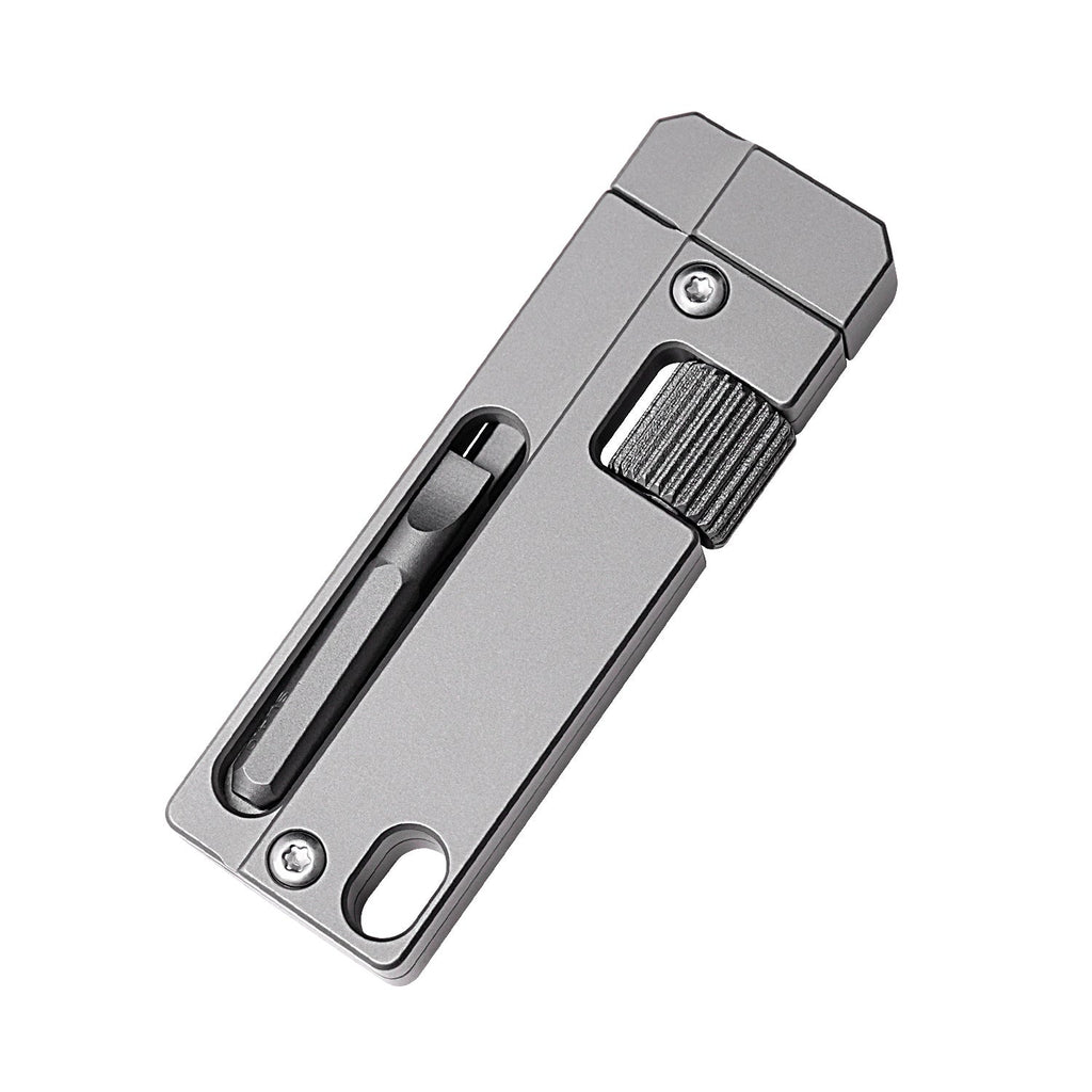 Titanium Alloy Screwdriver And Wrench Small EDC Multifunctional Tool Outdoor Portable Pocket Tool Gray New