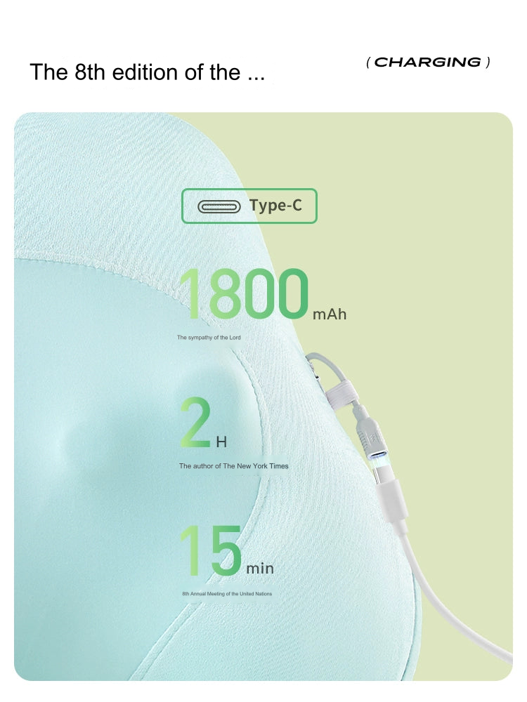 Light Luxury Green 3D Partition Waist And Back Support Vibration Device Cushion