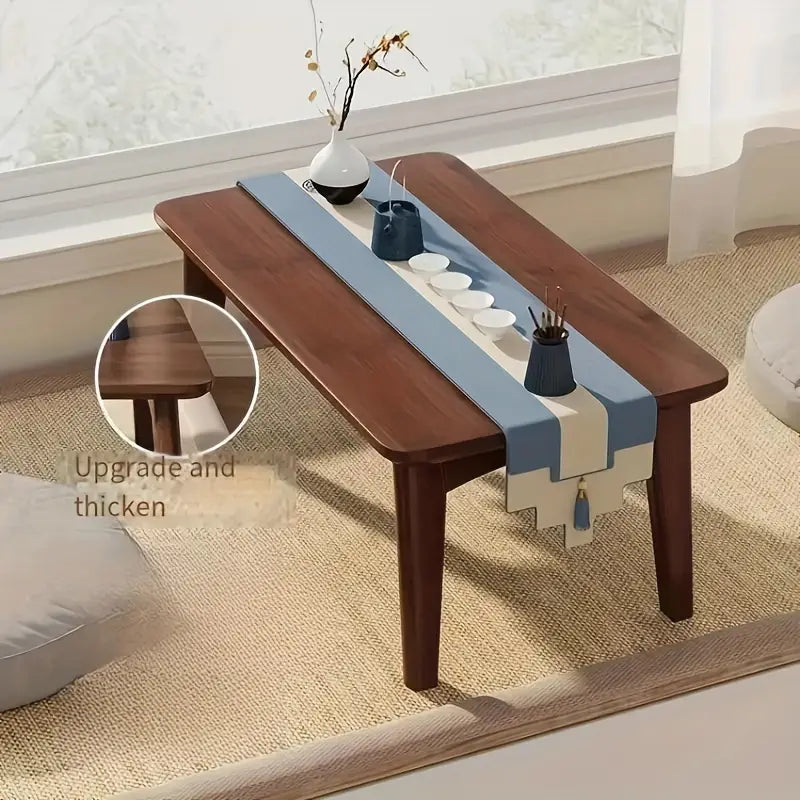 Foldable Bamboo End Table - 60 x 40 x 26 cm