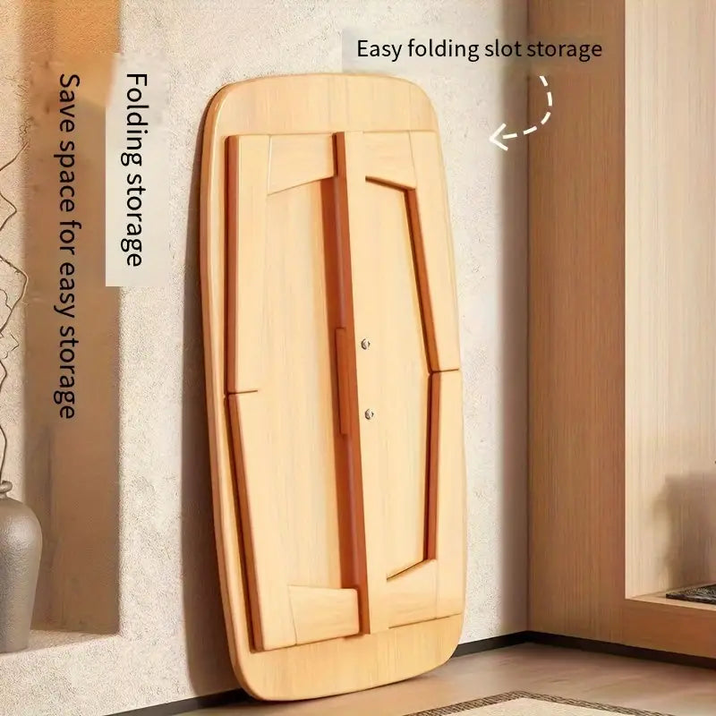 Low-Rise Design Bamboo Folding Table