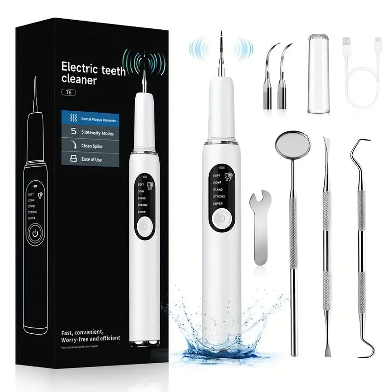 Electric Tooth Cleaner Rechargeable with LED & 5 Modes LPT