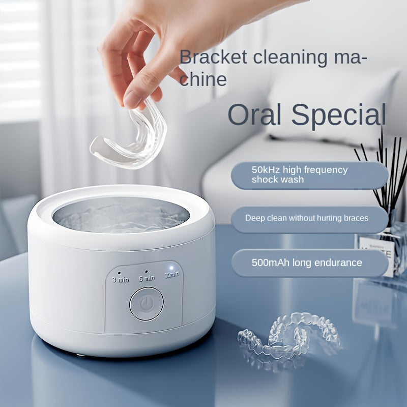 Portable Ultrasonic Denture Cleaner & Retainer Washer