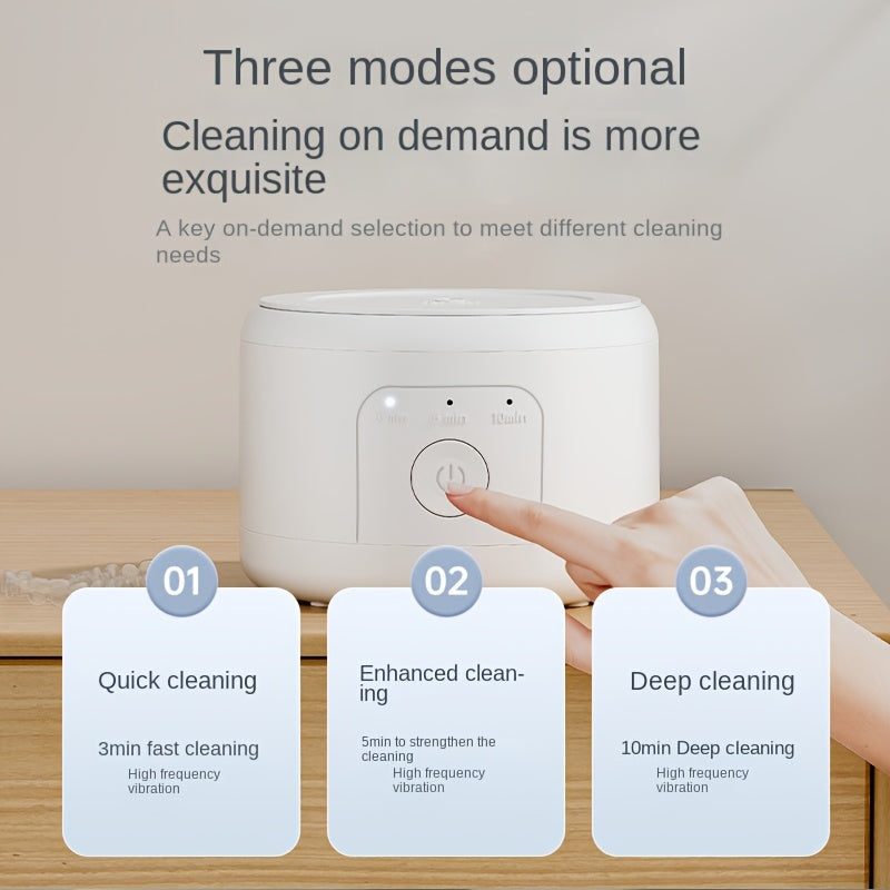Portable Ultrasonic Denture Cleaner & Retainer Washer