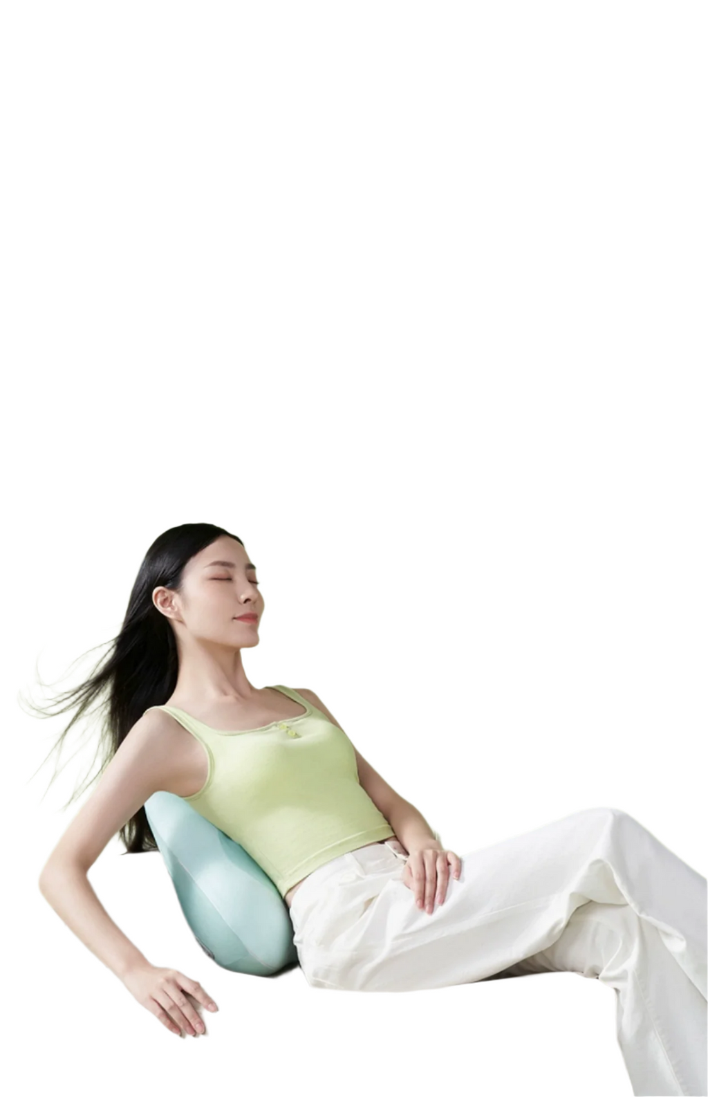 Light Luxury Green 3D Partition Waist And Back Support Vibration Device Cushion
