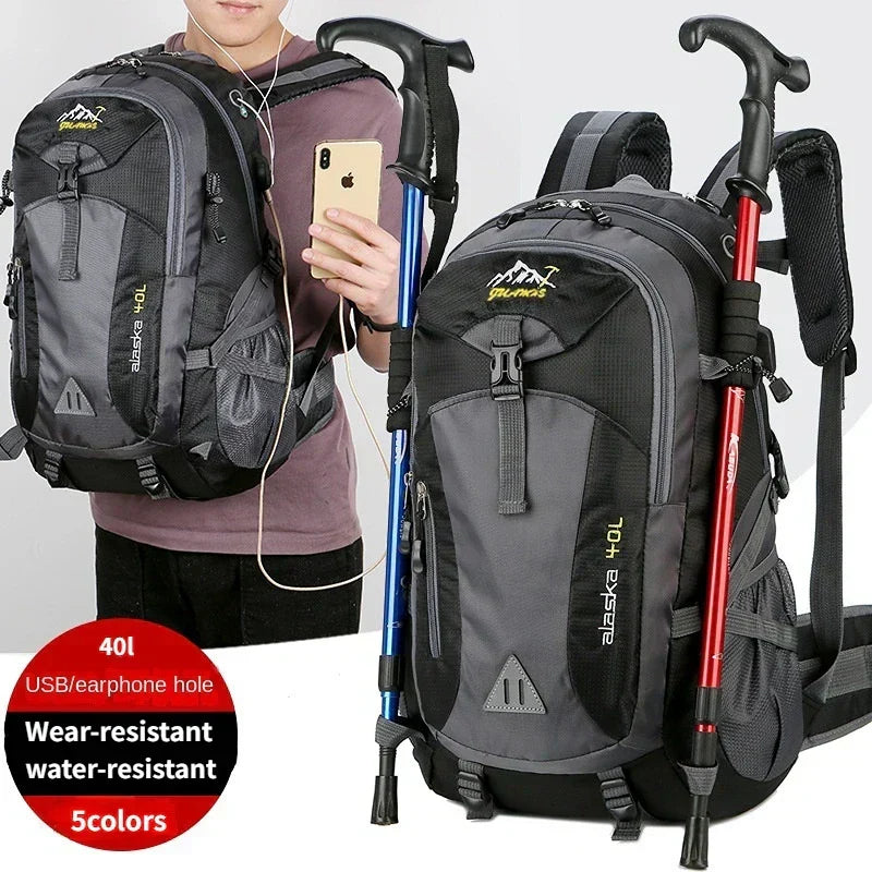 Men's Waterproof Nylon Casual Outdoor Travel Backpack
