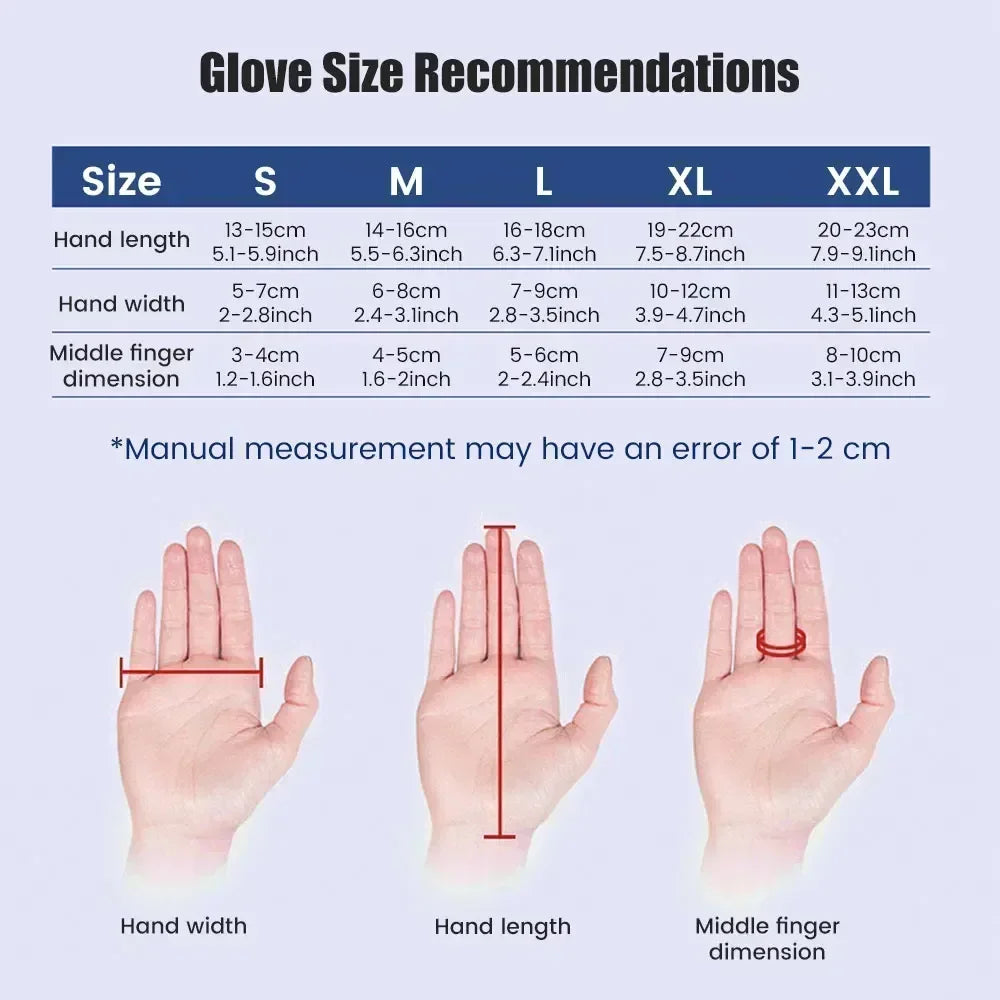 Robotic Wellness Glove Automatic Pneumatic Hand Trainer Blue