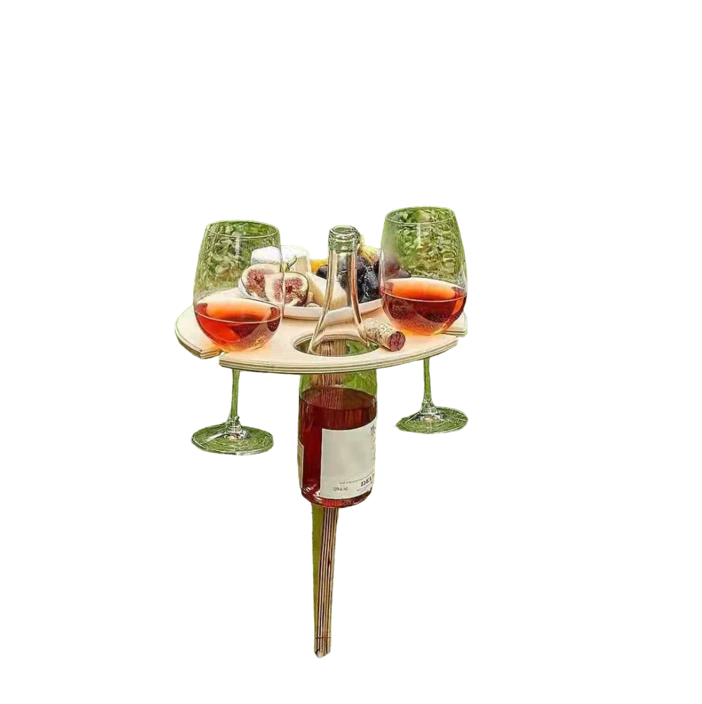 wine rack wooden outdoor table folding