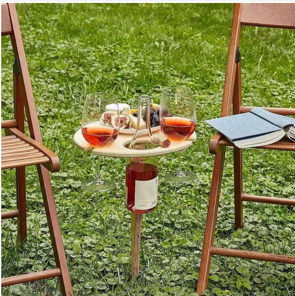 wine rack wooden outdoor table folding