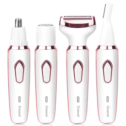 4 in 1 Electric Razor for Women Hair Trimmer White LPO