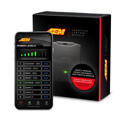 AEM Electronics Throttle Control Module, Throttle Response Enhancer, Bluetooth Capable, Mobile - 308869