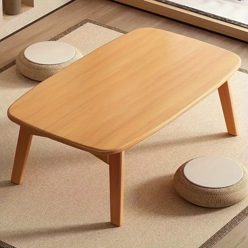 Low-Rise Design Bamboo Folding Table