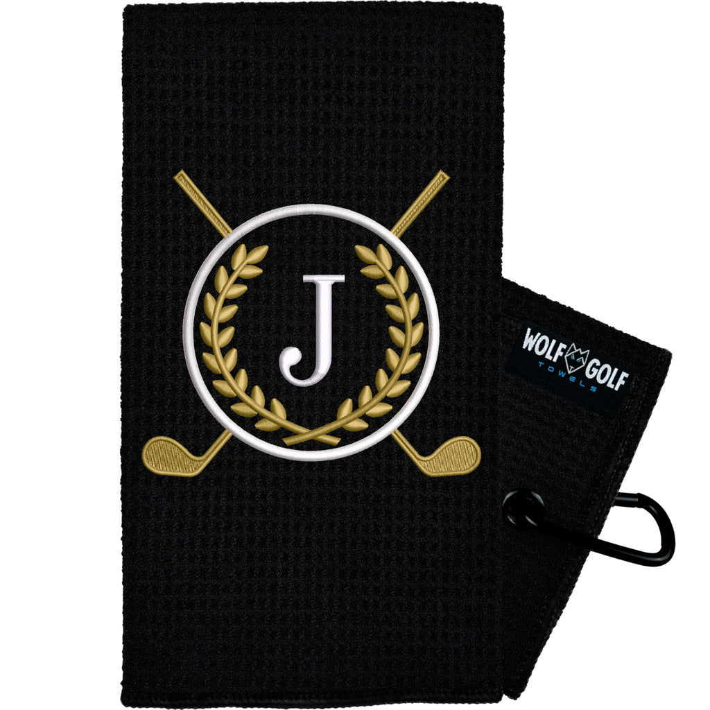 Monogrammed Golf Towel | Personalized Golf Towels for Golf Bags | Custom Golf Towel Golf Gifts | Golf Towels for Golf Bags for Men or Women | Personalized Golf Towel
