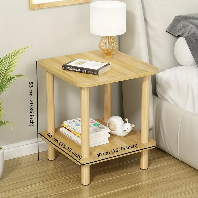 Nature-Inspired Wooden End Table