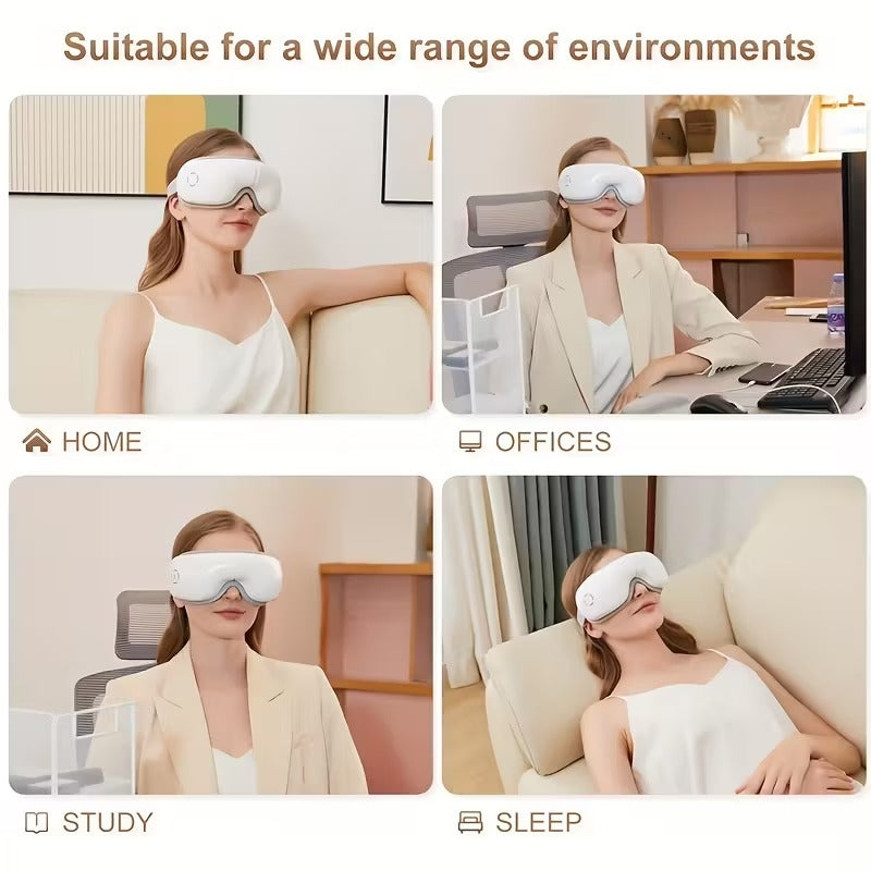 4D Portable Eye Vibration Device with Heat & Music